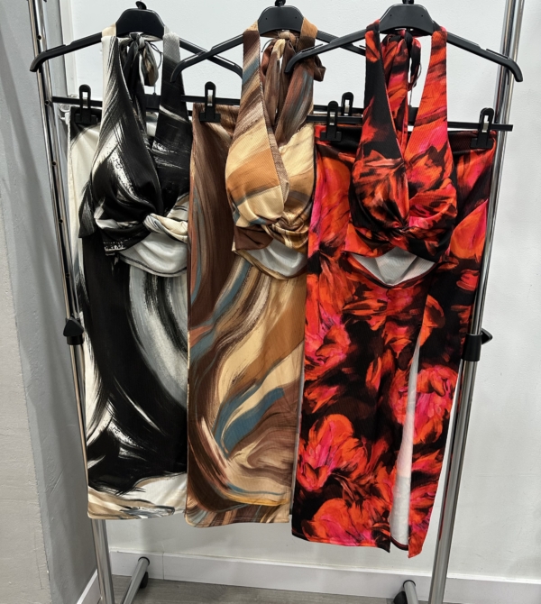 Conjunto falda y top estampado