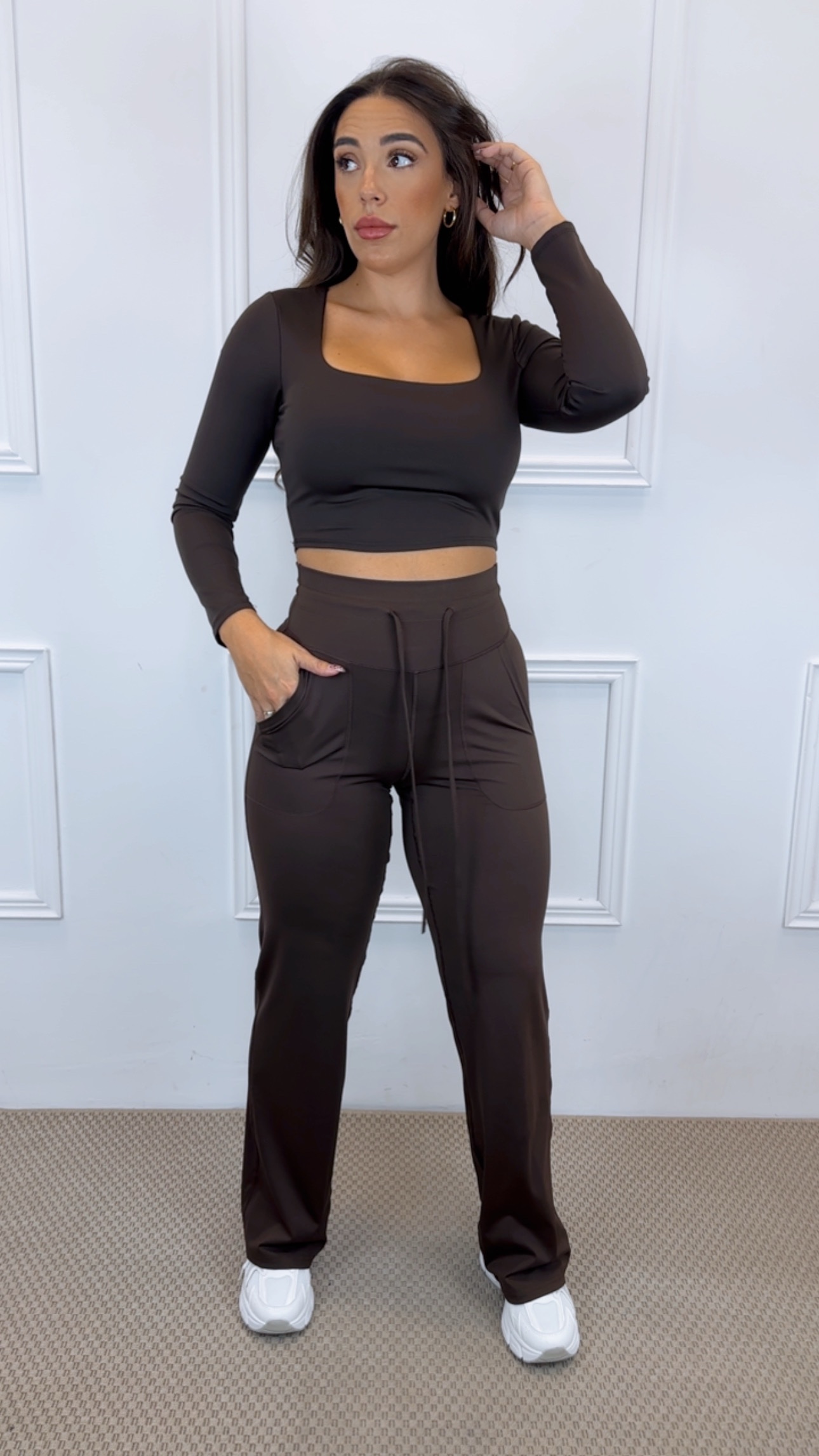 Pantalón licra pata ancha