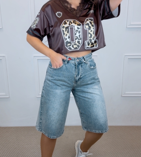 Jean jort bolsillo brilli