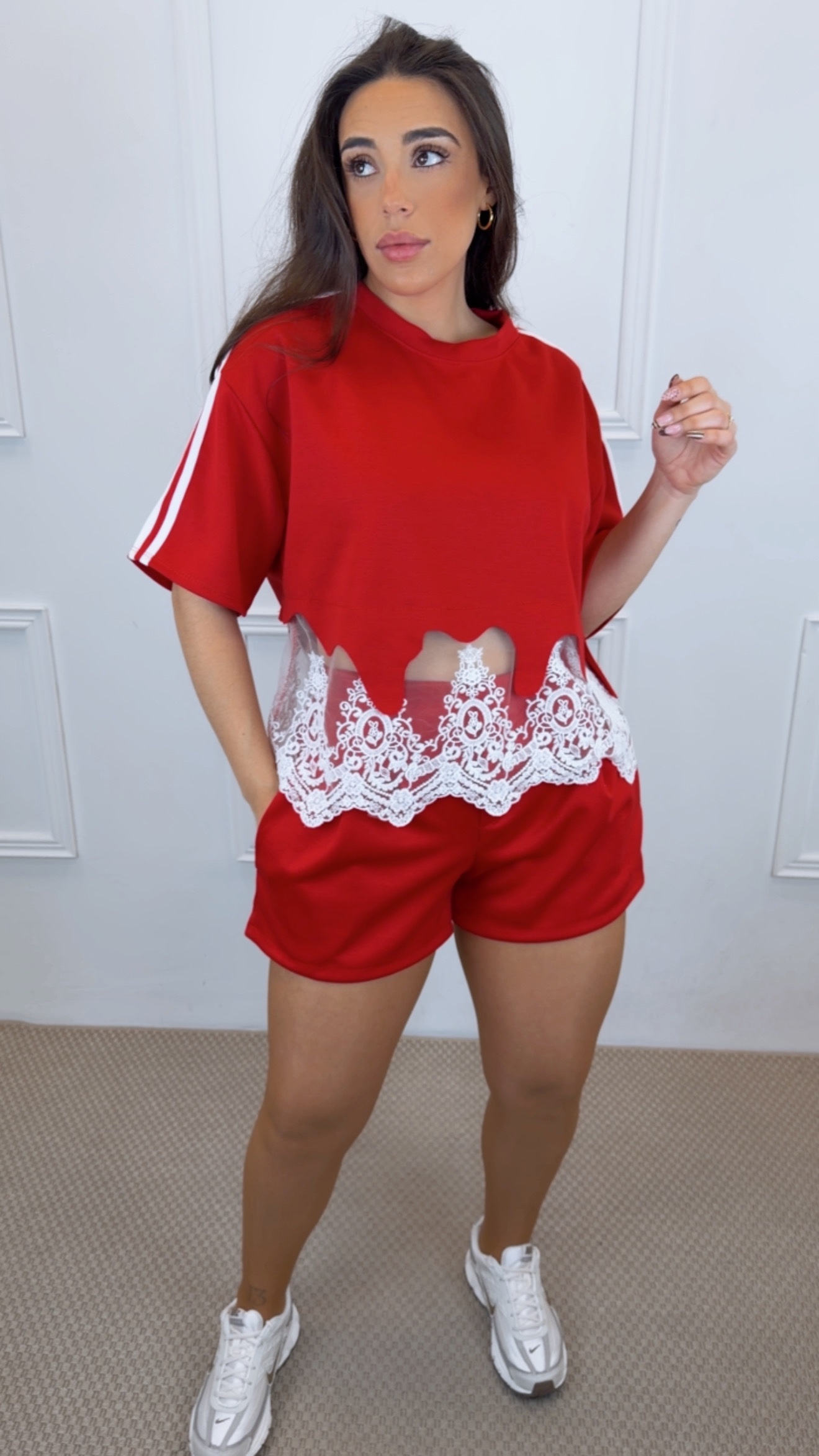 Conjunto Lorena con camiseta encaje