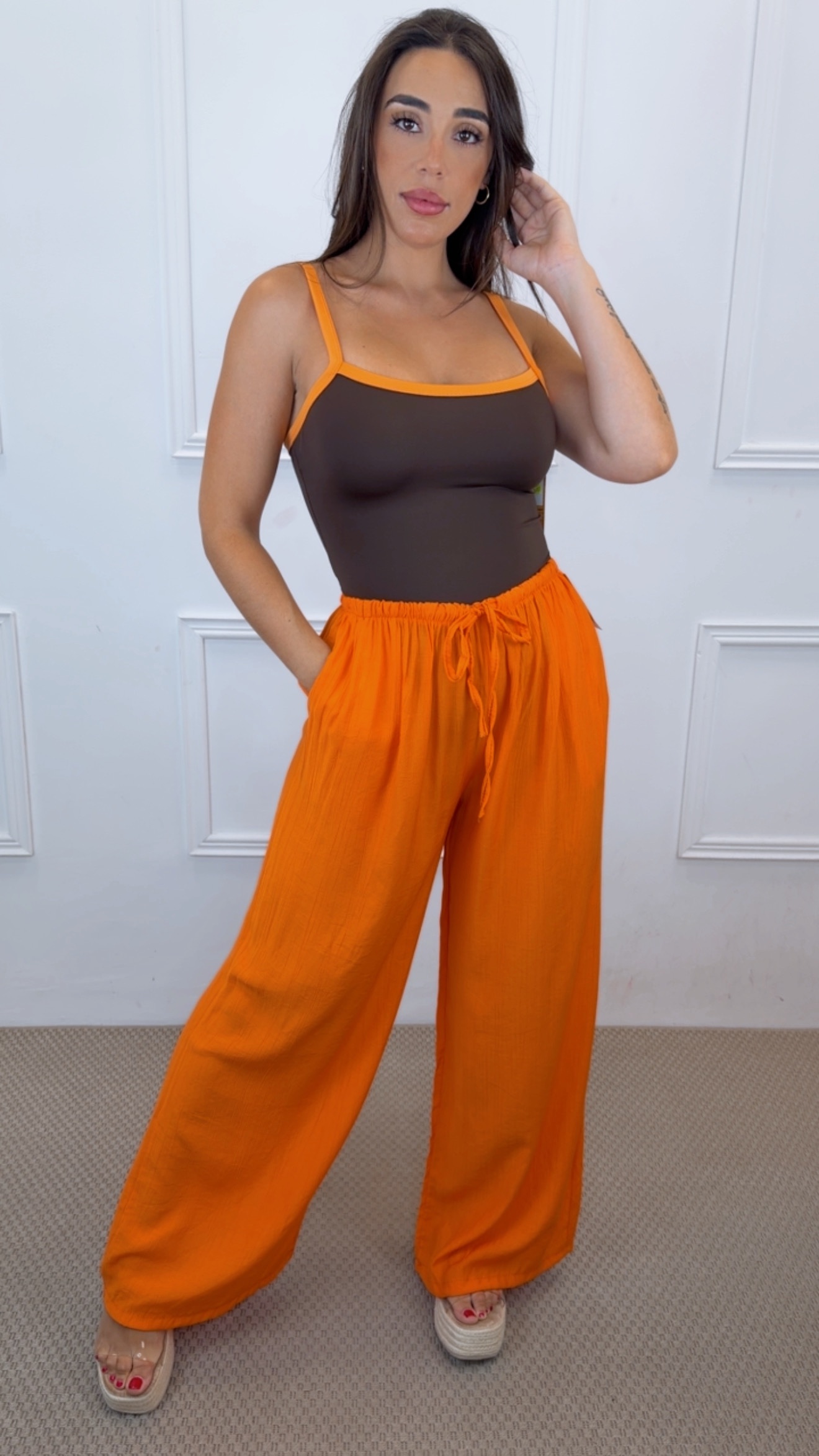 Pantalón bambula recto new